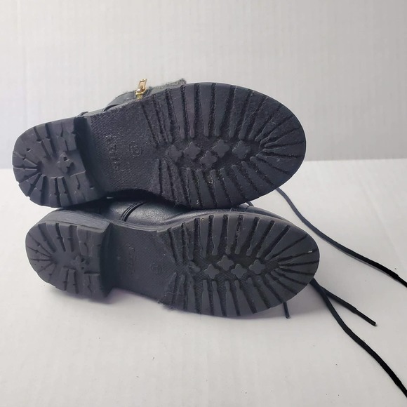 Black combat ankle boots child size 12 - Picture 4 of 4